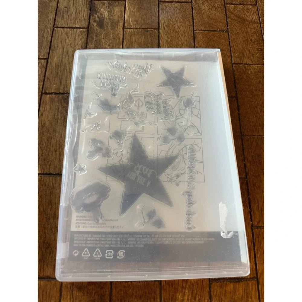Stampin Up Morning Star Photopolymer Stamp Set 14 Pieces Stars Floral Sentiments